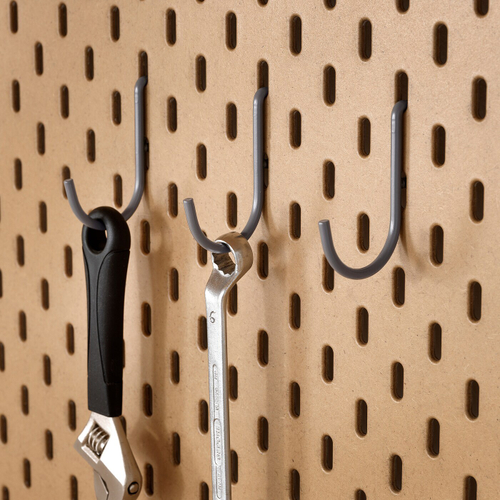 Набор крючков IKEA SKADIS (СКОДИС), Серый, 3 шт