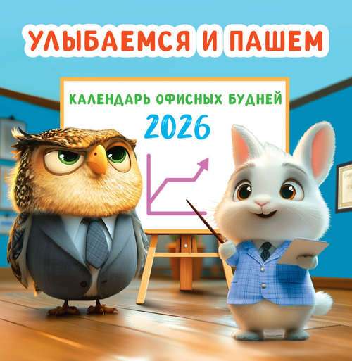 Календарь на скрепке (ПК) Улыбаемся и пашем (офисный календарь)
