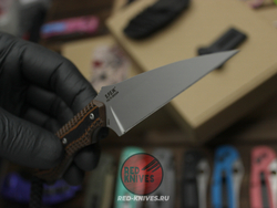 Нож CRKT Minimalist Warnchliffr - рябая рукоять, темляк + клипса
