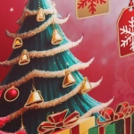 Пакет подарочный «Северная сказка» 23*18*10 см, микс