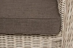 "Гляссе" диван трехместный из искусственного ротанга, цвет бежевый