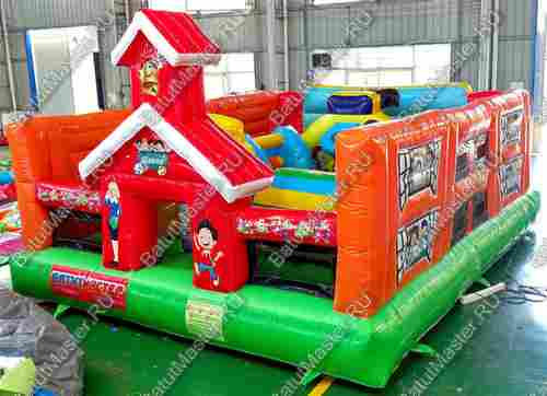 Надувной батут "Школьный автобус"