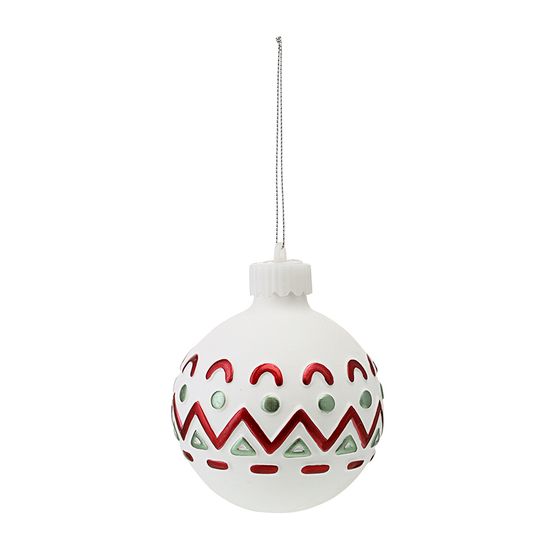 Набор ёлочных украшений с подсветкой festive embroidey из коллекции new year essential, 4 шт.