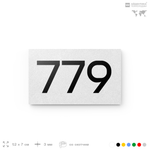 Номер на дверь 779, табличка на дверь для офиса, квартиры, кабинета, аудитории, склада, белая 120х70 мм, Айдентика Технолоджи