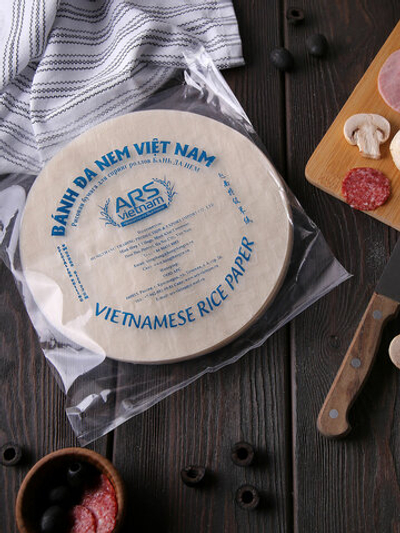 Рисовая бумага круглая для спринг роллов и нэм, 22 см х 47 листов, ARS Вьетнам, 500 г