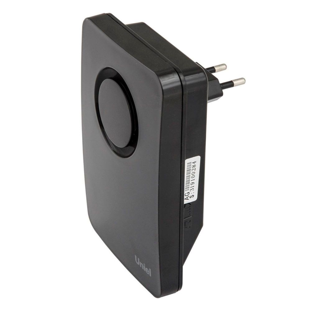 UDB-092W-R1T1-36S-BL Звонок электронный. 220В. 36 мелодий. Блистер. Черный. ТМ Uniel