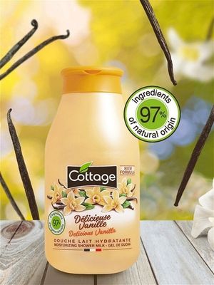 COTTAGE. Молочко для душа увлажняющее ВАНИЛЬ / Moisturizing Shower Milk - Delicious Vanilla 250 мл