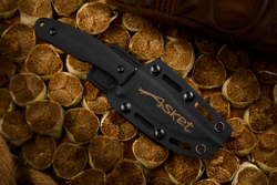 Туристический нож Asket AUS-10Co (Cryo) StoneWash Kydex