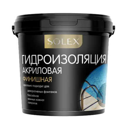 SOLEX Гидроизоляция финишная акриловая 3кг (ИжСинтез)