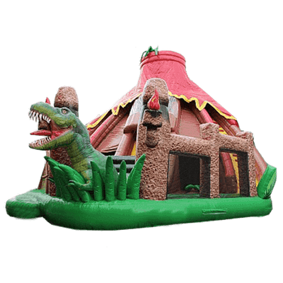 Надувная горка "Логово динозавра"