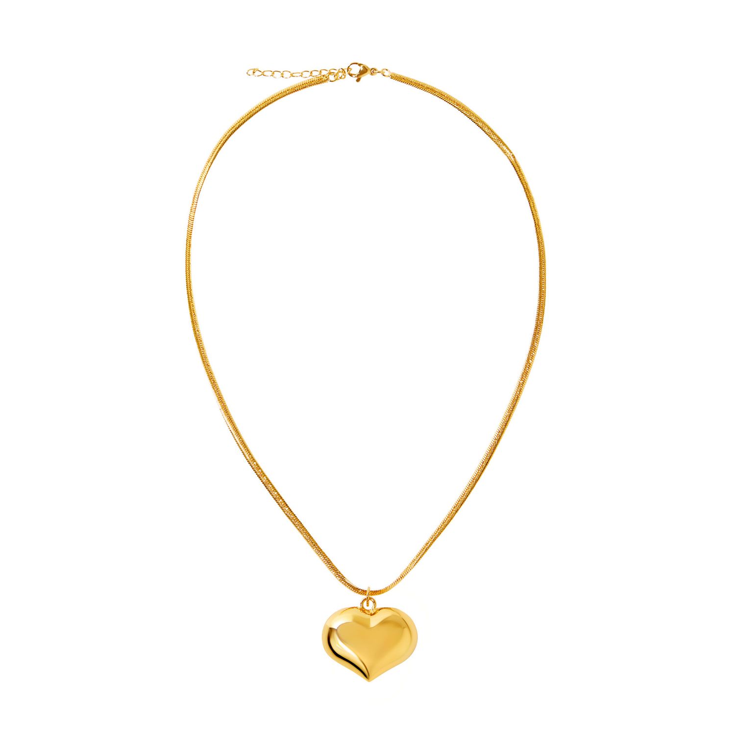 Колье Overflowing Heart Necklace - Gold