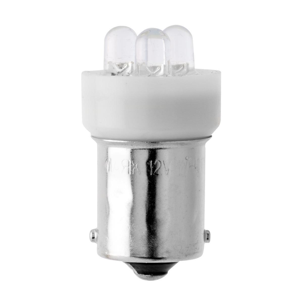 Лампа светодиодная 12V 21W металлический цоколь 1-конт. белый 3 LED (поворот) T15 Маяк