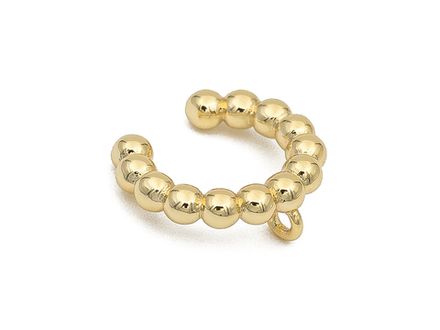 Кафф "Шарики" с петелькой для подвеса