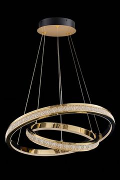 Подвесная люстра LED 115W 3000К/4000К/5500К LE7707/800-2K Gold золото Aida Leon