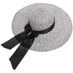 Шляпа женская с широкими полями «TiraMiSu- Шантика», черный, р58, ширина полей 11см