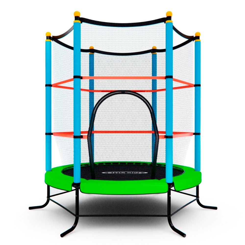 Батут детский DFC SMRKIDS 55&amp;quot; с сеткой, GREEN