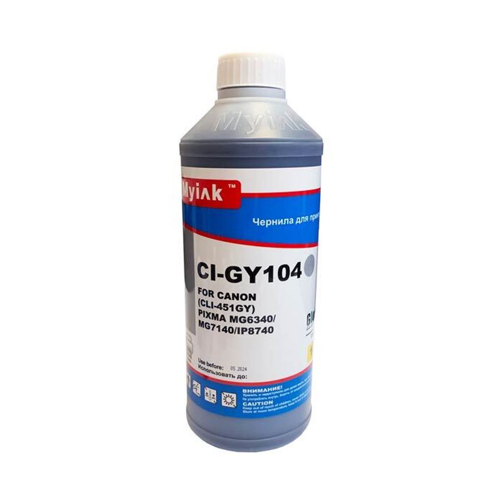 Чернила для CANON CLI-451GY (1л, grey Dye) CI-GY104 Gloria™ MyInk