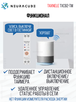 Умное WiFi реле (выключатель) на DIN-рейку Taxnele TXCB2-TW (Tuya / Smart Life)