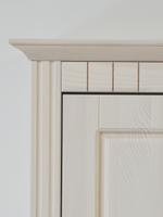 Шкаф распашной Неаполь из массива сосны, 58х41х179 см, белый