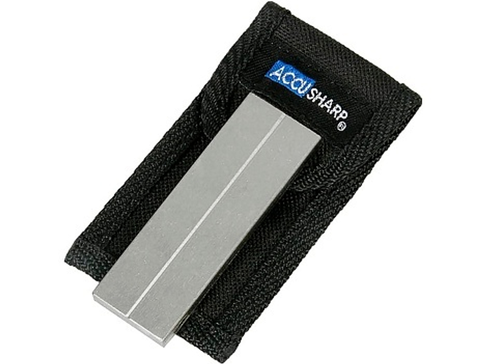 Камень точильный AccuSharp Diamond Pocket Stone (320/800) в чехле