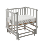 Кроватка ANTEMI Terra Light NEW с маятником, 100х70, арт. НИК 17к серая