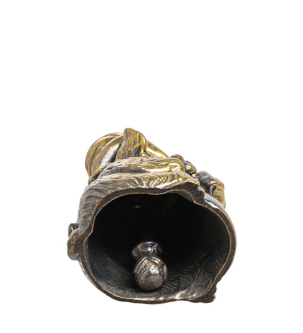 AM-1517 Фигурка «Колокольчик-поросенок в шляпе» (латунь)