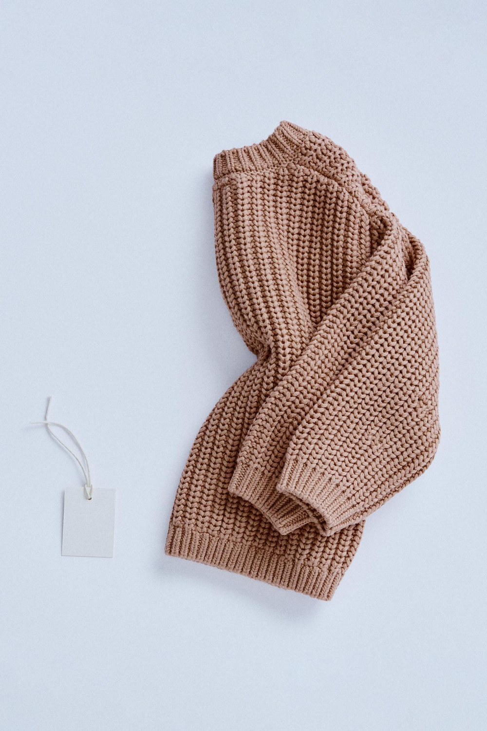 ZARA TIMELESZ - КАРДИГАН КРУПНОЙ ВЯЗКИ, ТЕРРАКОТОВЫЙ