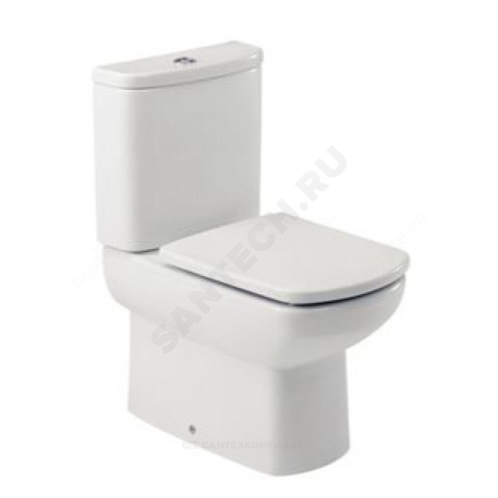 Чаша унитаза универсальный выпуск без сиденья белая Dama Senso Compacto Roca 342518000.