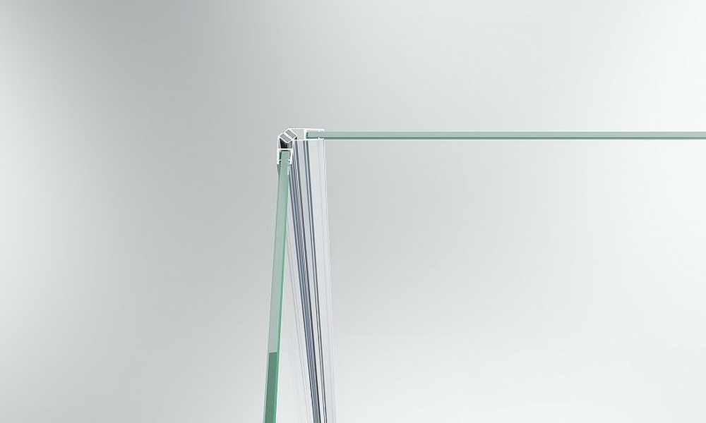 Душевой уголок BelBagno Kraft 100х100 KRAFT-A-12-100-C-Cr-L профиль Хром стекло прозрачное
