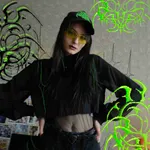 Кепка Out Block Toxic Heart черная