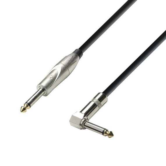 Adam Hall K3IPR0300 - кабель инструментальный, TRS (jack) 6,3 mm mono - TRS (jack) 6,3 mm mono (угло
