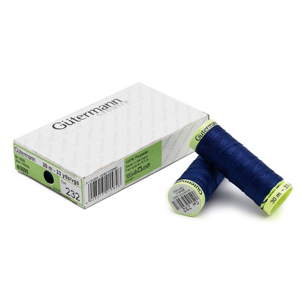Нитки отделочные Gutermann Top Stitch 30 (30 метров), 5 кат. | 232 кобальт