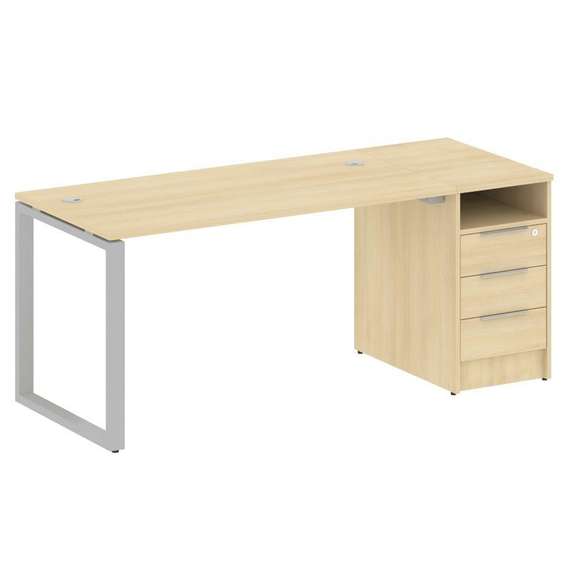 Метал Систем Рабочая станция с тумбой на О-образном м/к БО.РС-СТП-1.3