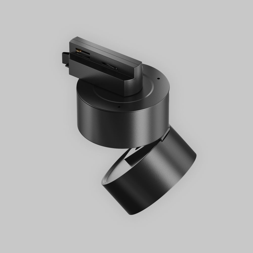 Трековый светильник для однофазного шинопровода светодиодный Maytoni Unity Onda TR007-1-12W4K-B