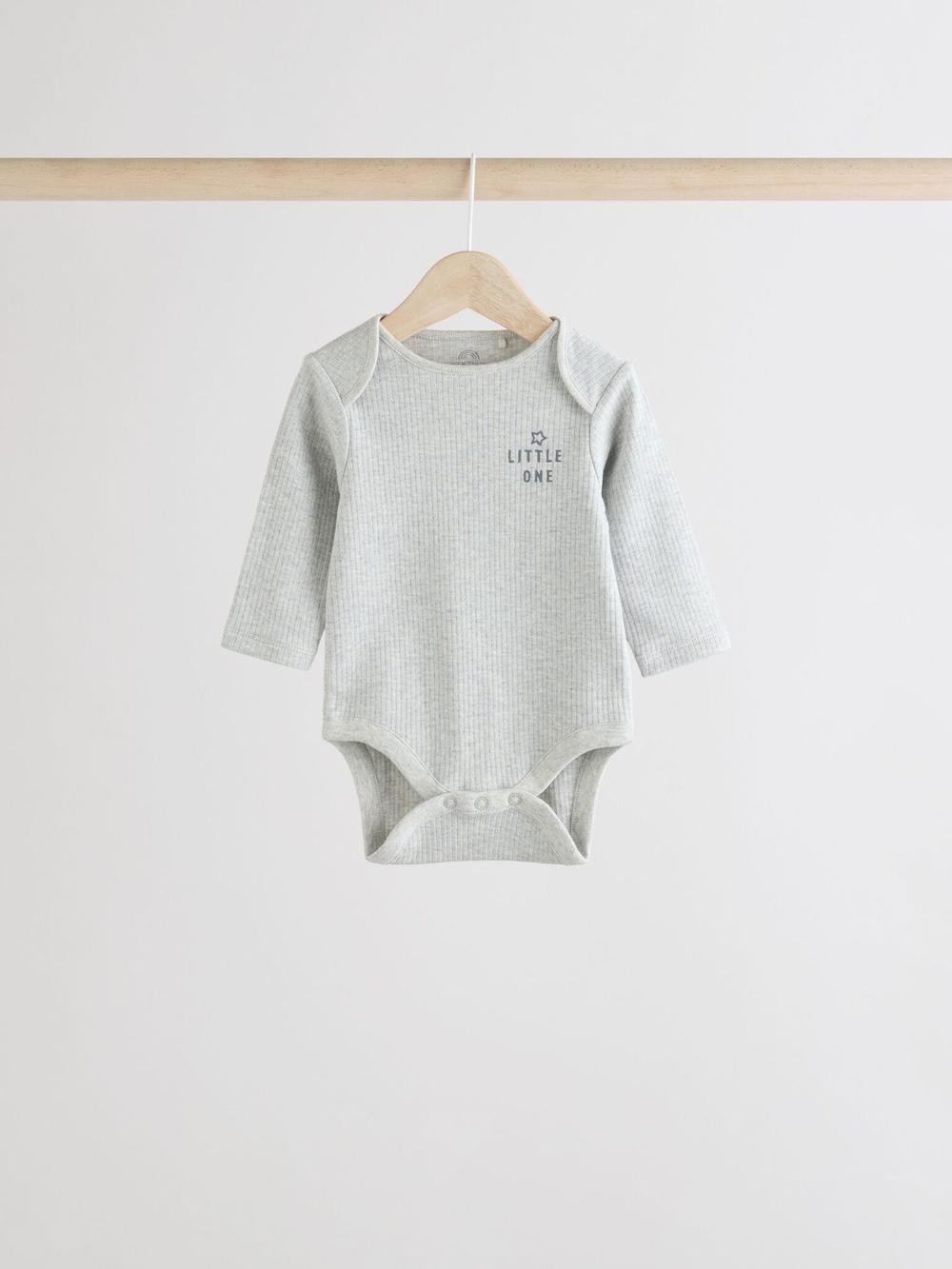 Боди с длинным рукавом для малышей Next E19-891, 3 шт., Темно-серый, Серый, Бежевый