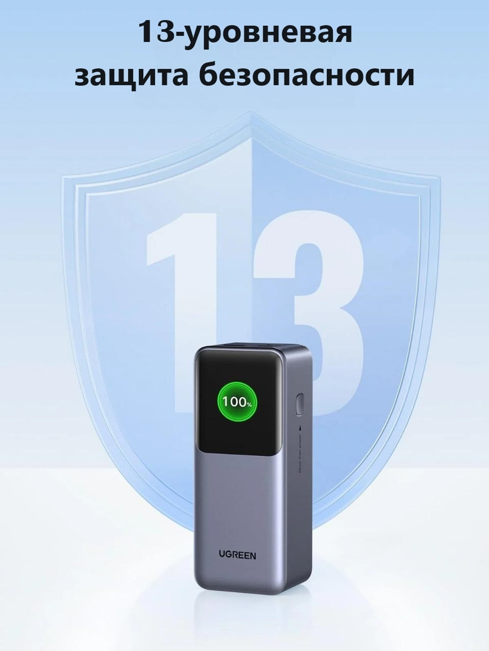 Внешний аккумулятор Ugreen 35524 20000 мАч серый