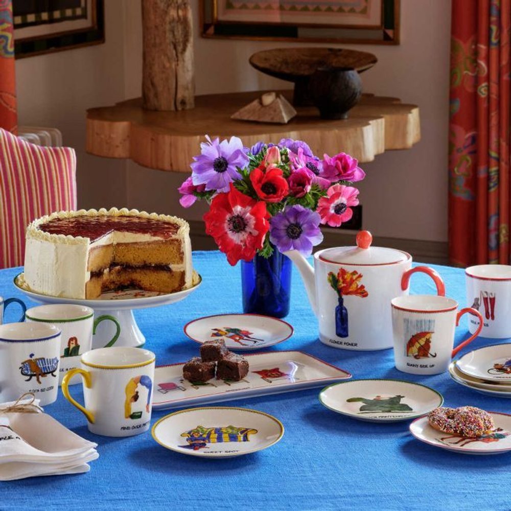 Spode Тарелка Kit Kemp Doodles 15,5 см Свободное движение