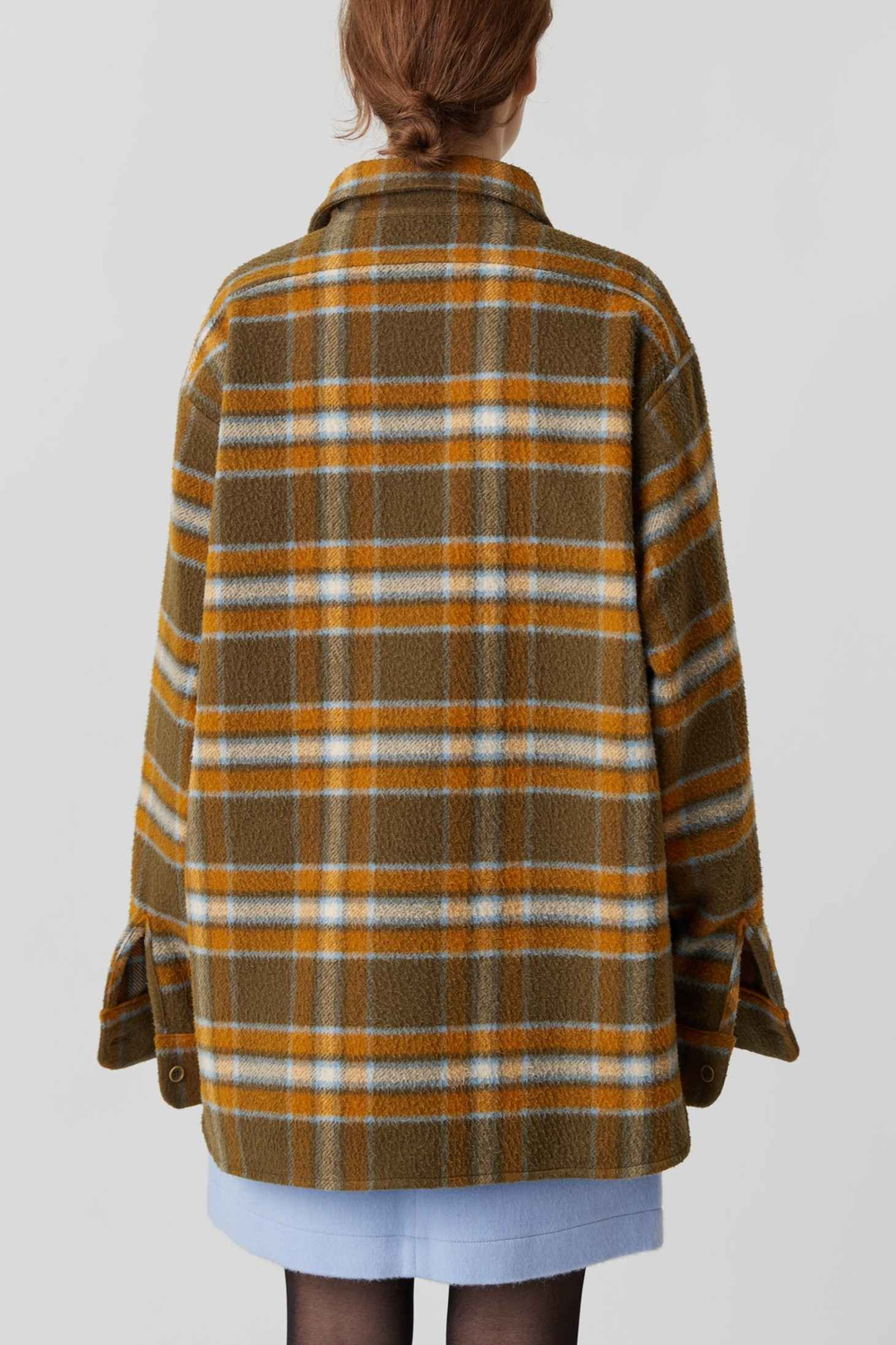 Объемная мужская рубашка в клетку