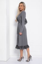 Платье Арфа (серое) П12289-10 LT Collection (Акция)