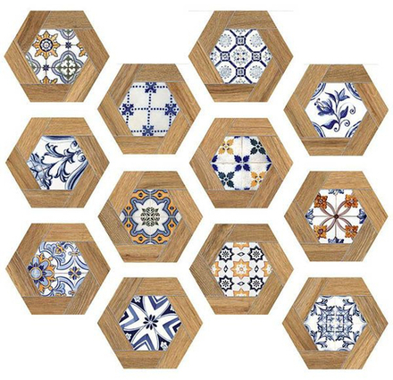 Керамогранит GADOR Matt Hexa (15 вариаций рис.)