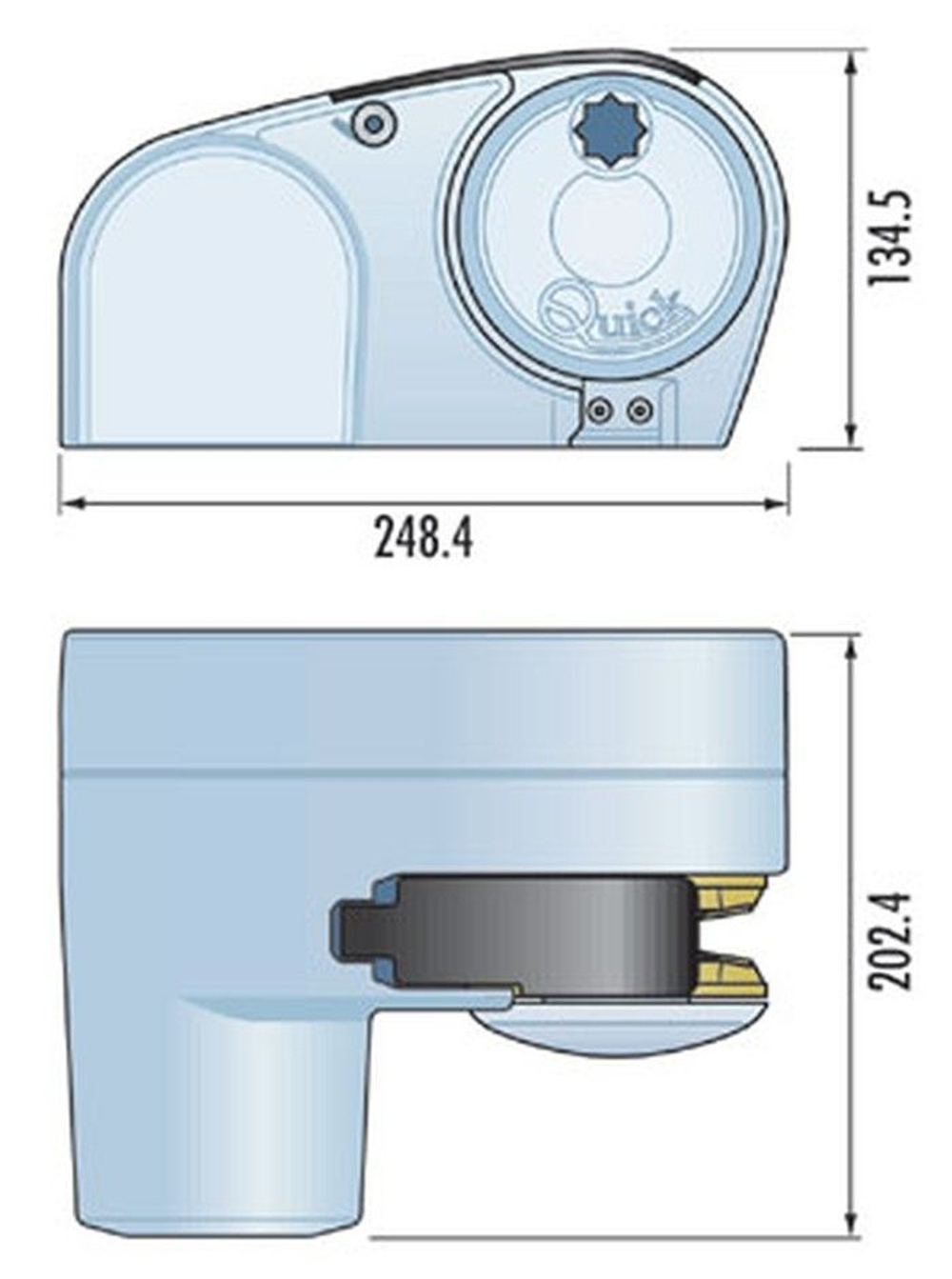 Якорная лебедка "Genius", 500Вт, 12В, цепь 6 мм. (10236156)