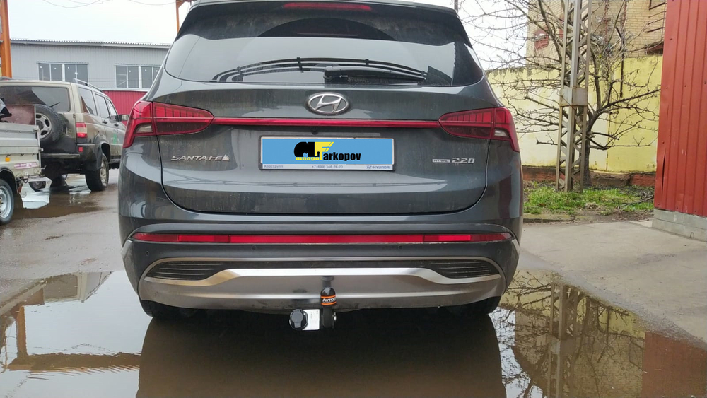 Фаркоп для Hyundai Santa Fe IV рестайлинг 2021-2023 Тип шара: A. Нагрузки: 2000/100 кг, HY 36