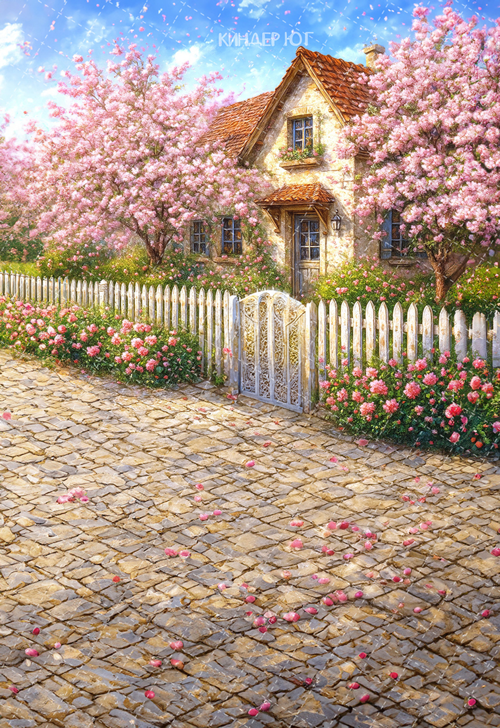 Фотофон "Вишни в цвету" арт. ФФ903-71