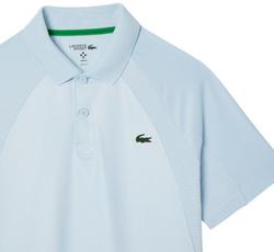 Мужское теннисное поло Lacoste Tennis x Daniil Medvedev - небесный