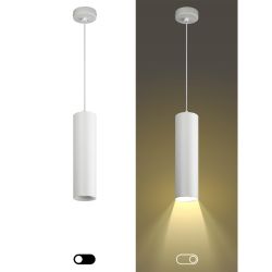 PL1 GU10 WH 300 Подсветка ЭРА подвесной, GU10, D80*300мм, белый | Подвесные светильники