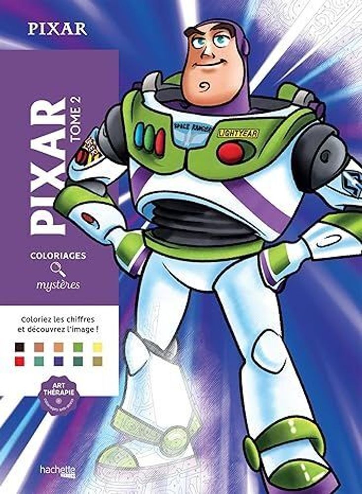 Раскраска по номерам Coloriages mysteres Disney - Pixar Tome 2 , 128стр.