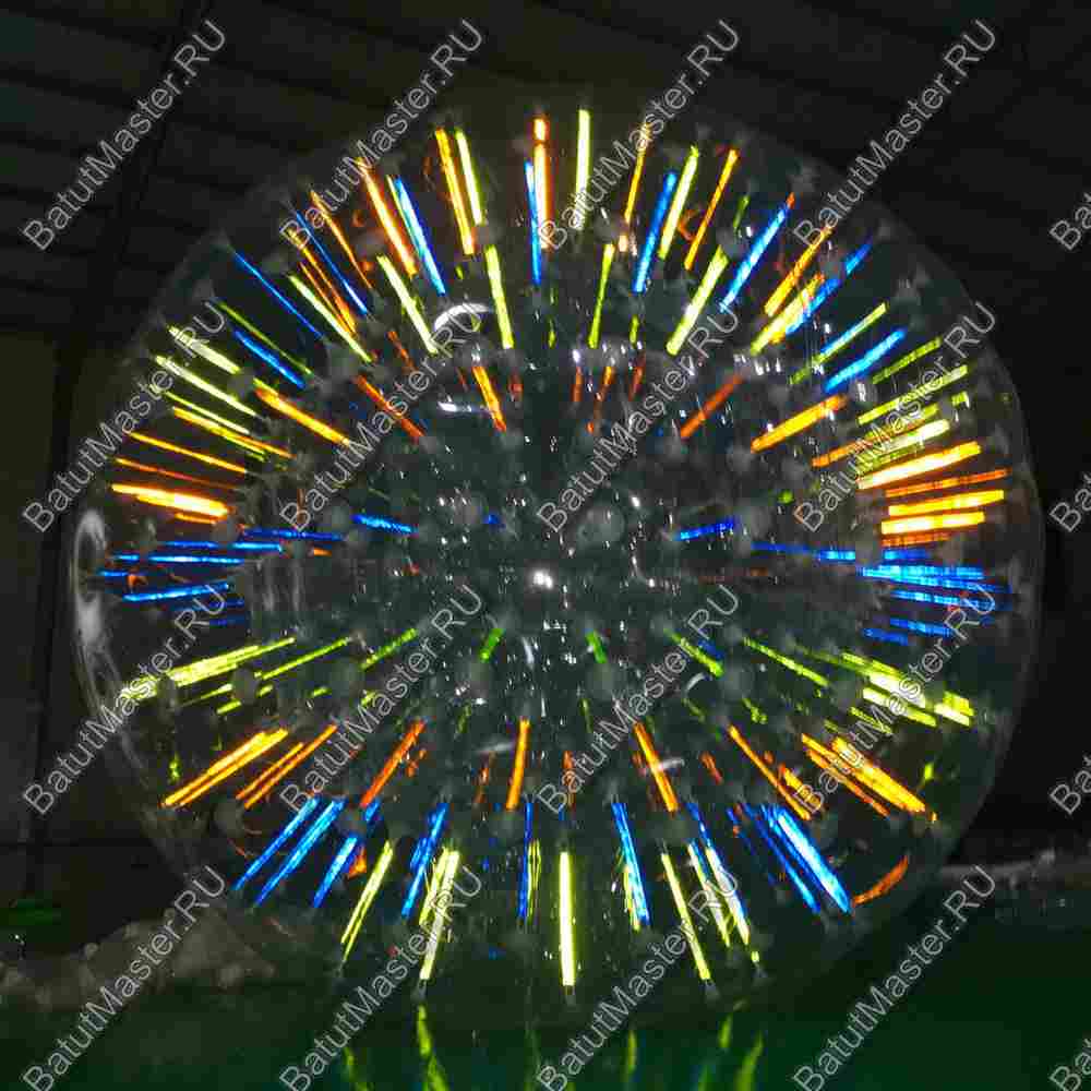 Светящийся зорб "Neo" ТПУ, диаметр 2.4 м