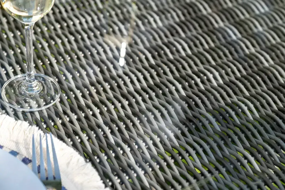 "Эспрессо–150 S" обеденная группа плетеная, цвет графит