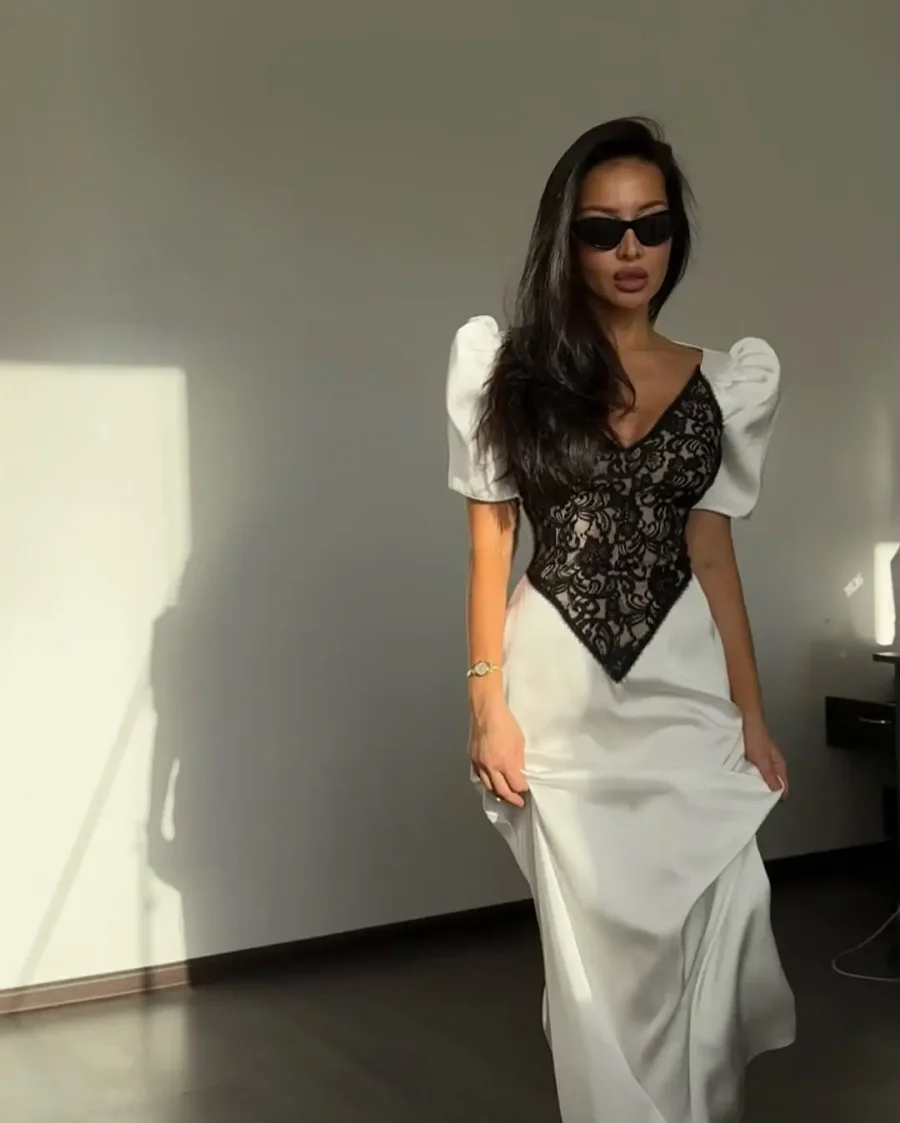 Платье "Who is she", белый