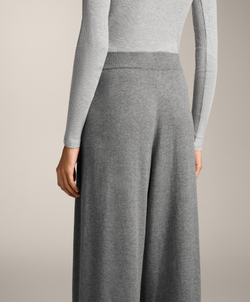 OYSHO Трикотажные брюки прямого кроя, серый меланж